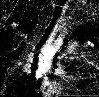 Illustration for article titled Un check-in, una luz: asĂ es el mapa del mundo segĂșn Foursquare